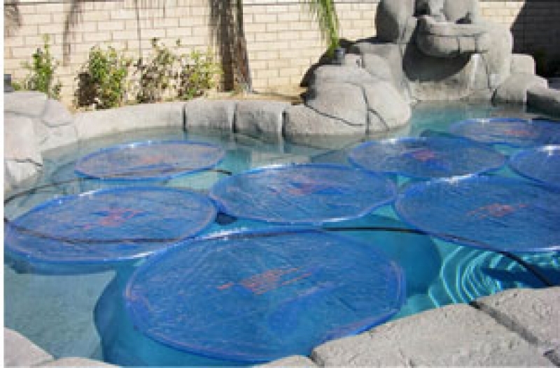 WaterFunShop - SOLAR SUN RINGS zwembadverwarming - solar sun ring Blue met zwembad verwarming